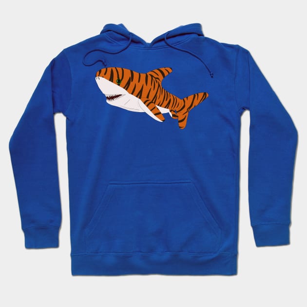 Cute Tiger Shark Hoodie by Ferrajito